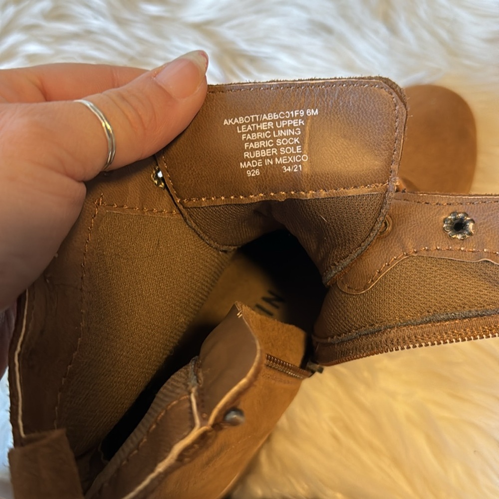 Brown Suede Lace-Up Ankle Boots - Picture 10 of 10